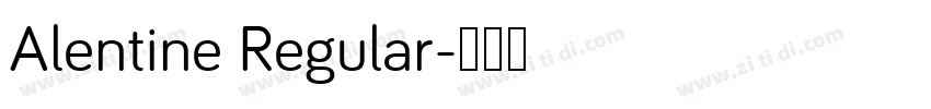 Alentine Regular字体转换